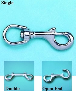 Stainless Steel Snap Hook,3Pcs Snap Hook Stainless Clip Spring Snap Hook  Safety Rope Snap Hook Luxury Finish